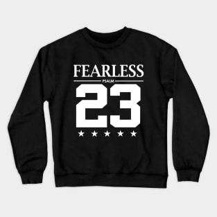 Fearless Psalm 23 Bible Scripture Verse Christian Crewneck Sweatshirt